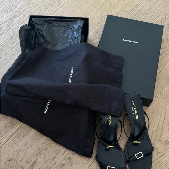 Saint Laurent Black Sandals - Picture 3 of 8
